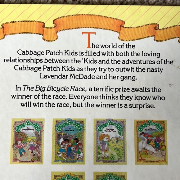Cabbage Patch Kids Vintage 1984 Book - The Big Bicycle Race - Picture 4 of 6